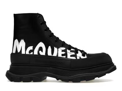 Alexander McQueen Tread Bota Slick Cuero