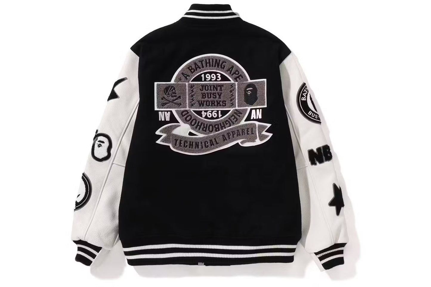 BAPE x Neighborhood Varsity Jacket