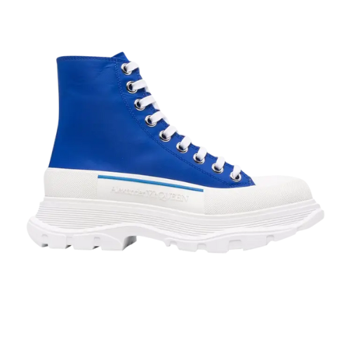Alexander McQueen Tread Bota Slick Cuero