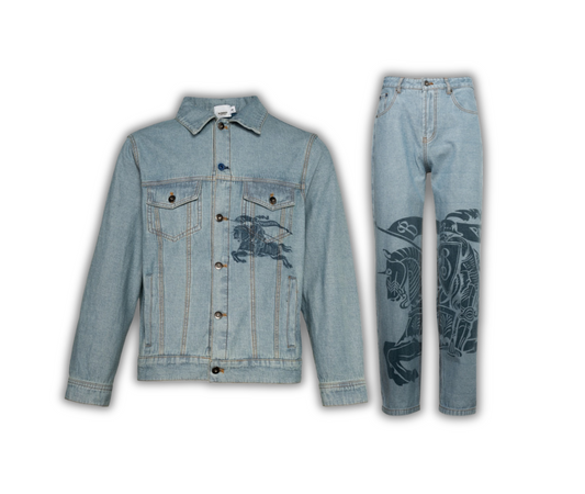 Burberry Denim Jacket set