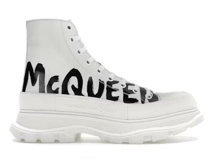 Alexander McQueen Tread Bota Slick Cuero