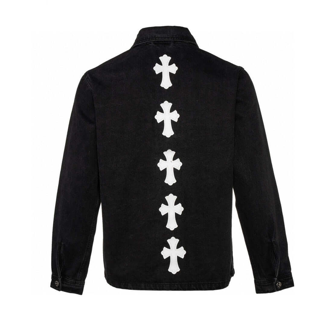 Chrome Hearts Black Denim Cross Jacket