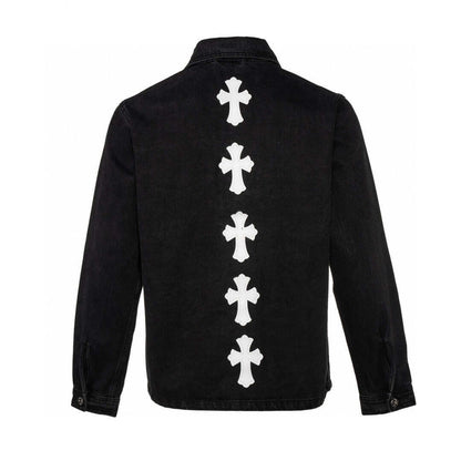 Chrome Hearts Black Denim Cross Jacket