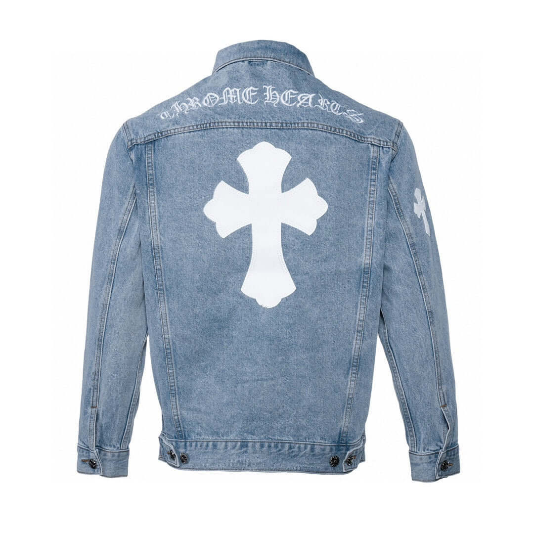 Chrome Hearts Black Denim Cross Jacket
