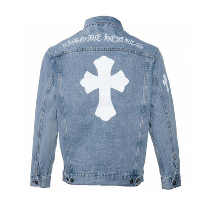Chrome Hearts Black Denim Cross Jacket