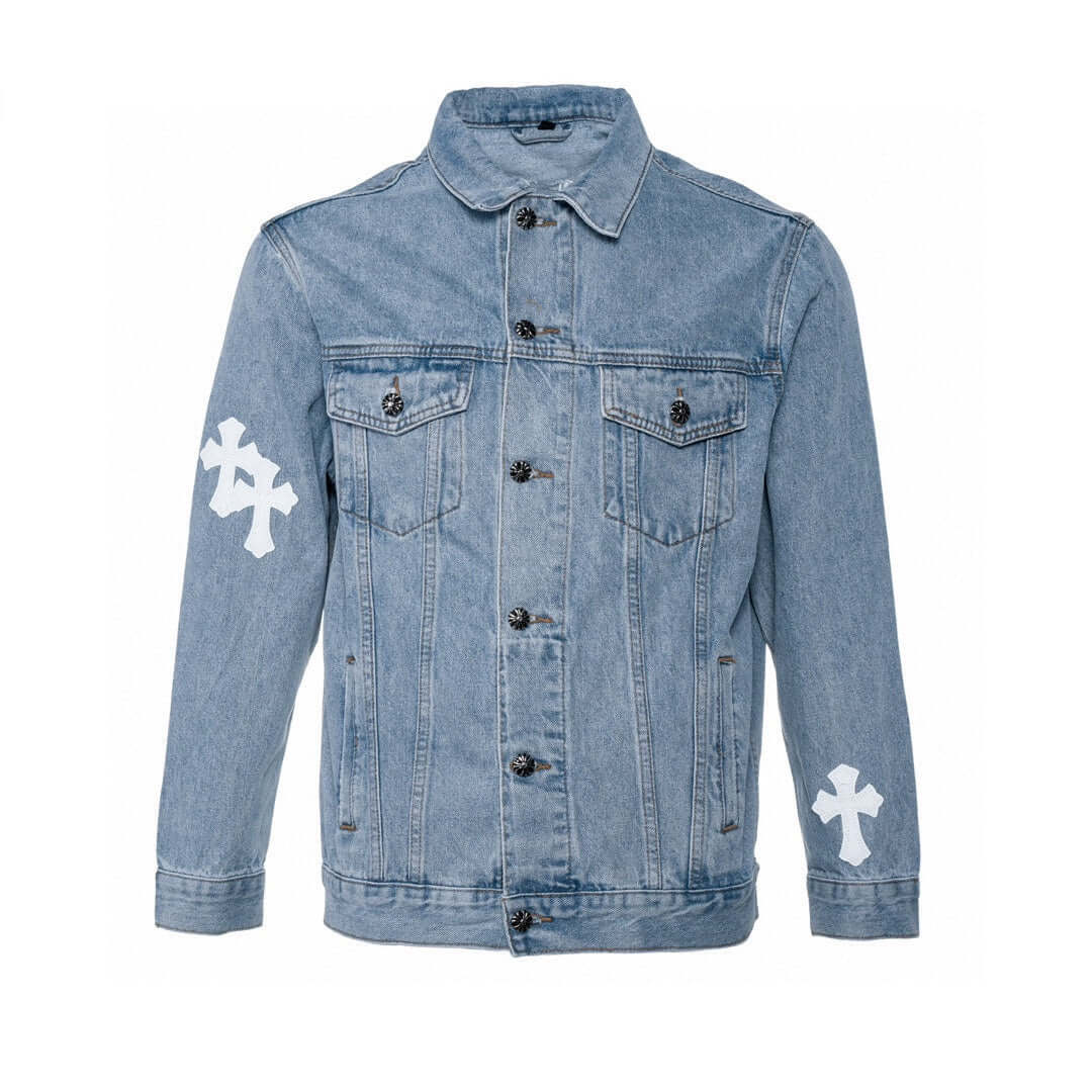 Chrome Hearts Black Denim Cross Jacket
