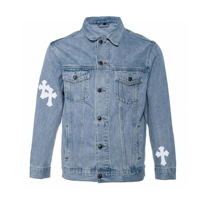 Chrome Hearts Black Denim Cross Jacket