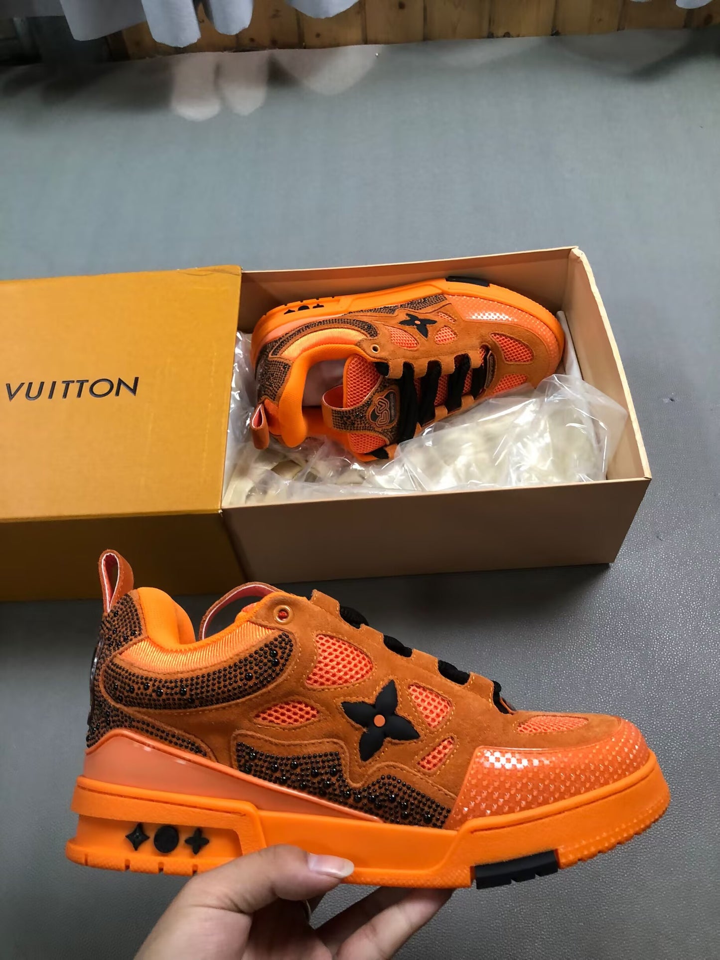 Louis Vuitton Skate Trainer Swarovski Monogram